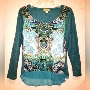 One World embellished long sleeve top
